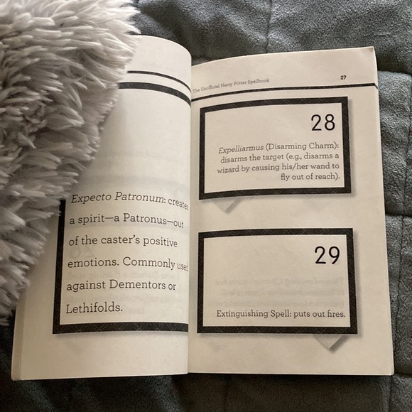 A Harry Potter book full of Charms Jinx’s and more. The book has 140 spells. - Picture 4 of 4